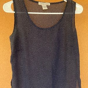 LIKE NEW so cute! navy blouse - a favorite piece!